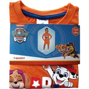 Nickelodeon PAW Patrol - T-Shirt - Maat 116/122 - Oranje - Meisjes