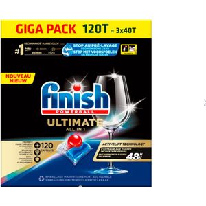 Finish Powerball Ultimate All-in-1 Vaatwascapsules 120 stuks