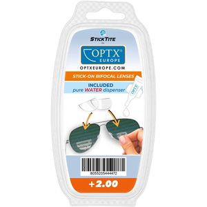 StickTite herplakbare bifocale lenzen + montage kit sterkte +2.00 Transparant