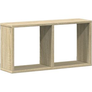 vidaXL Wandkast - Sonoma Eikenkleur - 60x16x30 cm Wandkast - Houten Kast - Opslagruimte - Badkamermeubilair - Woonkamerdecoratie