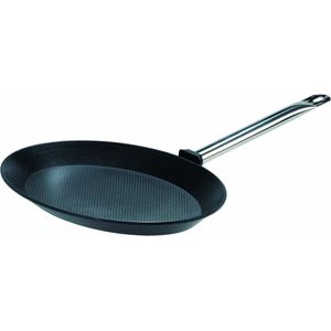 Titanium anti-aanbak vispan - inductie geschikt - 40 cm - gegoten aluminium - roestvrij staal