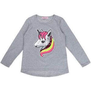 Longsleeve shirt grijs Unicorn 170/176