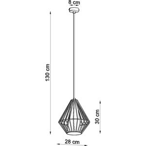 Sollux Lighting - Hanglamp DEMI zwart