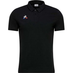 Le Coq Sportif Presentation Korte Mouw Poloshirt Zwart XL Man
