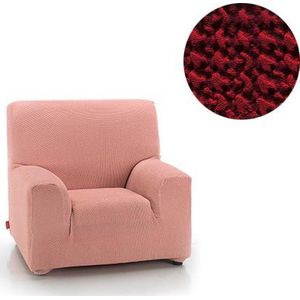 Fauteuilhoes Milan Rood - Bi-stretch, Antistatisch & Ademend Katoen - Stoelhoes voor Fauteuil 70-110cm Breed