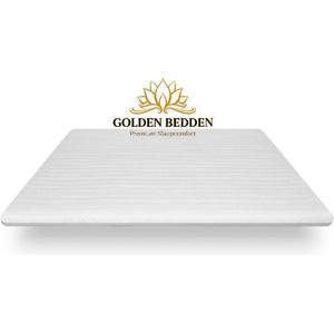 Golden Bedden - 180/200/7 - koudschuim topdekmatras-  hr45 - 7cm hoog - topper - anti allergische wasbare hoes