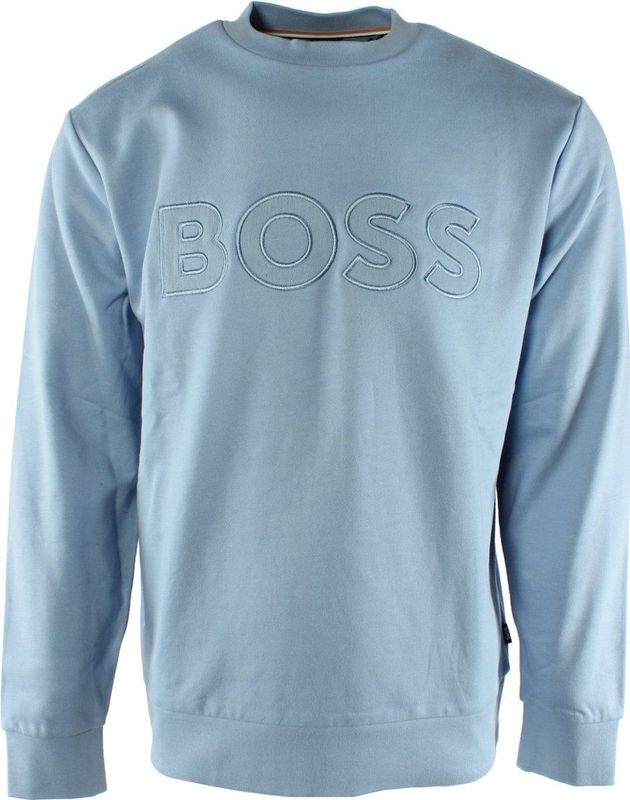 Hugo Boss - Katoenen Trui - Blauw - 100% Katoen