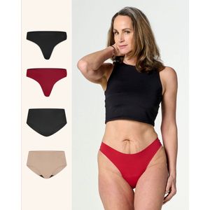 Moodies incontinentie ondergoed - bundel everyday lasercut - 4 stuks - dames - maat S - kleur