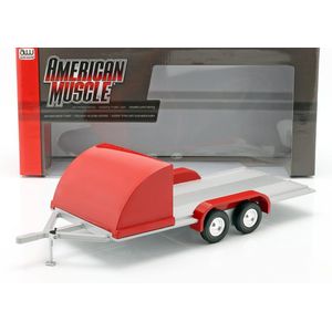 Four Wheel Open Car Hauler - 1:18 - Auto World