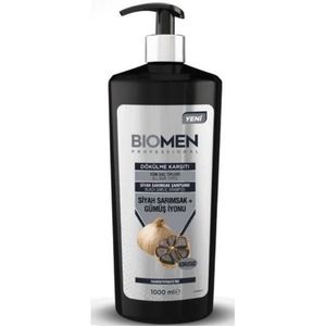 Biomen zwarte knoflook 1000 ml - Anti-haaruitval shampoo - haarverzorging - herbal shampoo - Bio shampoo - Anti-haaruitval