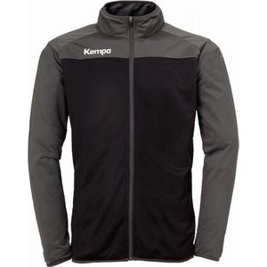 Kempa Prime Poly Jacket Zwart-Antraciet Maat S