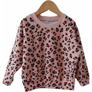 oversized sweater leopard rose 74/80