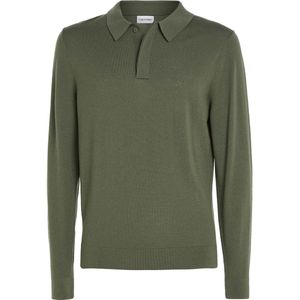 Calvin Klein Merino Polo Trui Trui - Streetwear - Volwassen