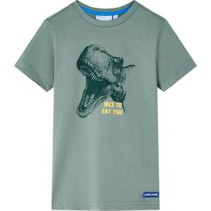 vidaXL - Kindershirt - 140 - kakikleurig