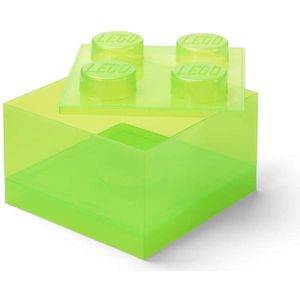 LEGO - Storage Brick 4 - Opbergdoos - Translucent Light Green