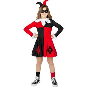 FUNIDELIA Harley Quinn kostuum voor meisjes - DC Comics - Maat: 122 - 134 cm