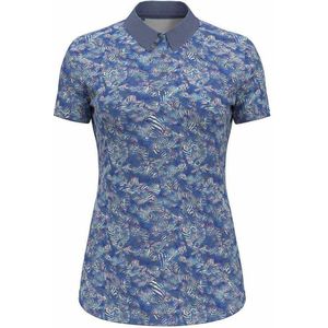 Under Armour Golf Playoff Printed Korte Mouw Poloshirt Voor Dames Blauw M