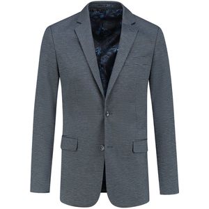 GENTS - Colbert miniruit - Polyblend - Blauw-Grijs - Maat 54/XXL
