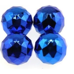 Diamantbal ventieldopjes blauw