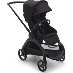 Bugaboo Dragonfly urban kinderwagen, lichtgewicht in elke stand met één hand inklapbaar, zwart onderstel en zwart zonnekap