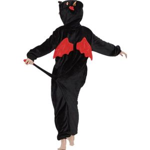 Vampier onesie maat S - Dieren – Verkleedkleren - kinderen - jongens - meisjes - Huispak - Carnaval