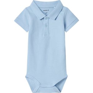 NAME IT NBMHADDO SS POLO BODY Jongens Kledingset - Chambray Blue - Maat 68