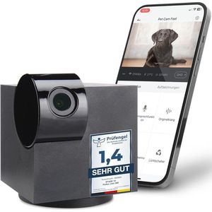360° WiFi Huisdiercamera met Nachtzicht en Geluidsherkenning - Ideal voor Honden, Katten en Baby's