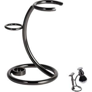 Scheerkwast en Scheermeshouder - Duurzaam en Stabiel - 1 stuk - Roestvrij staal