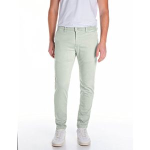 Replay Heren Slim fit chino jeans Zeumar Hyperchino Colour X-Lite, 005 Light Mint, 29W / 32L