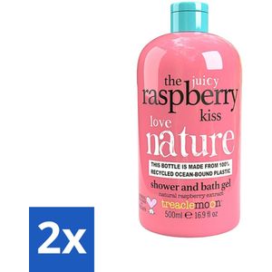 Treaclemoon The Raspberry Kiss Bad en Douchegel 500 ml - Voordeelverpakking - 2 stuks