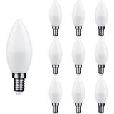 Modee - E14 LED Lamp 6W - Neutraal Wit - LED Kaarslamp C37 - Vervangt 45W Gloeilamp - 10 stuks