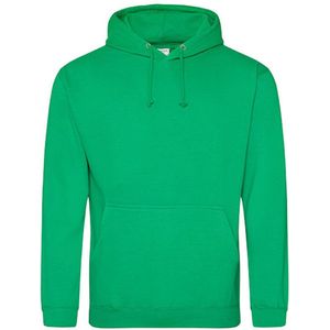 AWDis Just Hoods / Kelly Green College Hoodie size 2XL