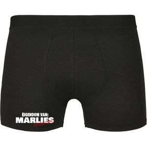 Eigendom van Marlies , Afblijven! Heren Boxershort - Relatie - Vriend - Onderbroek