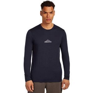 Icebreaker - Merino 150 Tech Lite LS Tee Road To Cook - T-shirt - Marine blauw - Heren