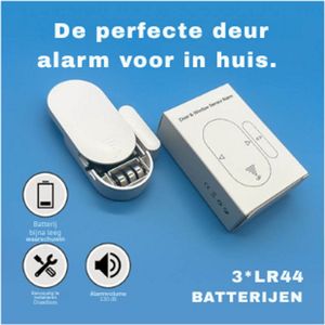 DeurAlarm - Deur Sensor - Raam en Deur Alarm - Huis beveiliging - Magnetisch alarm
