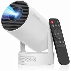 Mini Draagbare Projector 4K met WiFi en Bluetooth, Videoprojector voor Thuis en Slaapkamer