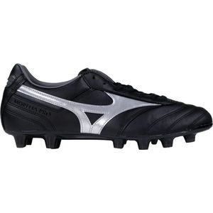 Mizuno - Morelia II Pro Voetbalschoenen - Maat 45 - (FG) Zwart Zilver