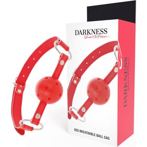 Darkness - Breathable Ball Gag - Rood | Extreme BDSM | Bondage | BDSM | Sex Toy for Man | Sex Toy for Couples | Sex Games