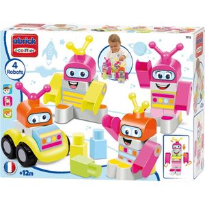 écoiffier Maxi Abrick: Bouwblokken Robotfiguren 4-delig