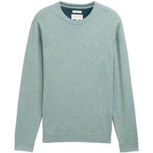 Tom Tailor - Regular Fit - Gebreide Pullover - Mêlee - Zuiver Katoen
