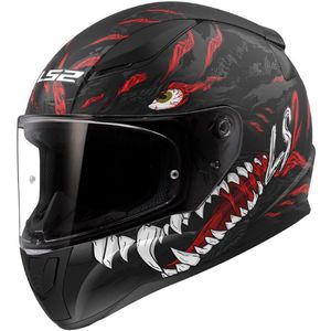LS2 - Rapid II Kaiju FF353 - Helm - Zwart/Rood - Polycarbonaat