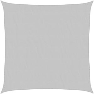 vidaXL - Zonnezeil - 2,5x2,5 - m - 100% - polyester - oxford - lichtgrijs