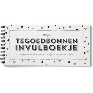 Tegoedbonnen boekje invulbaar algemeen blanco luxe parelmoer waardecheque coupon waardebon cadeaubonnen invulboekje valentijn cadeau