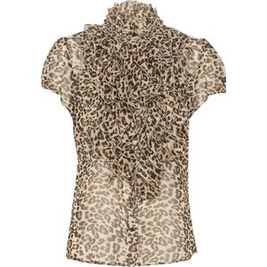 Saint Tropez LiljaSZ Crinkle SS Shirt Dames Blouse - Maat XL