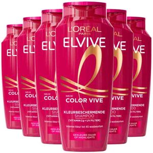 L’Oreal Elvive - Shampoo – Color Vive - 250ml - 6 Stuks - Voordeelverpakking
