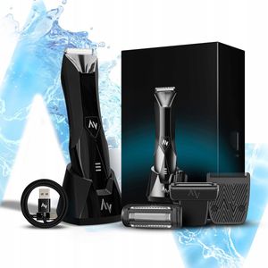 Novity® | Shav 2 Lichaam & Gezicht Haartrimmer – Draadloos - Tondeuse - Baard - Zwart
