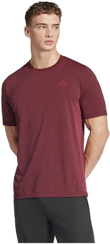 adidas - Train Essentials Structure - T-shirt - Rood - Korte Mouwen