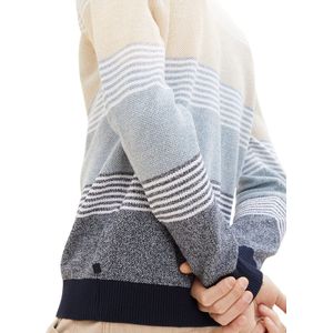 Tom Tailor - Pull - Maat XL - Mannen - 35030 beige whi - katoen