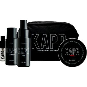 KAPR Discovery (gift) Kit POMADE 60ml + Gratis Toilettas - vaderdag cadeau - Grooming Tonic - Shampoo - Parfum - Luxe Verzorgingskit voor Mannen