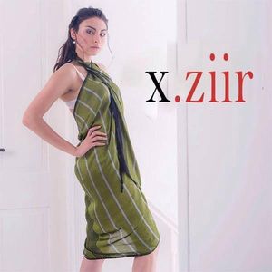 Hamamdoek Groen met biologische zijde. dun en bijna doorzichtig, super fijne stof